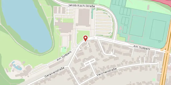 Karte der Umgebung von Am Südpark 32, 41466 Neuss