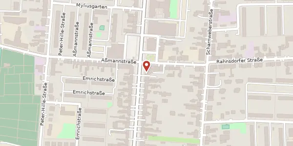 Karte der Umgebung von Bölschestraße 27, 12587 Berlin