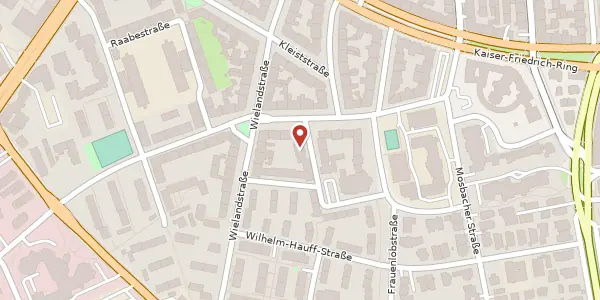 Karte der Umgebung von Rückertstr. 3, 65187 Wiesbaden