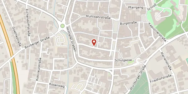 Karte der Umgebung von Wettgasse 10, 97980 Bad Mergentheim
