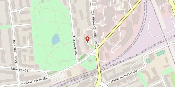 Karte der Umgebung von Hammer Steindamm 44, 22089 Hamburg