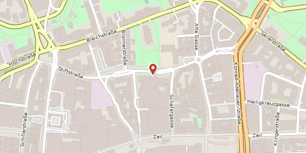 Karte der Umgebung von Stephanstr. 3, 60313 Frankfurt
