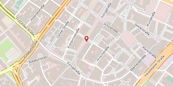 Karte der Umgebung von Königstraße 35, 70173 Stuttgart