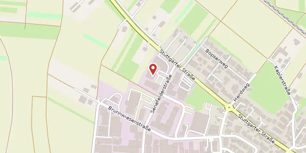 Karte der Umgebung von Senefelder Straße 8, 73760 Ostfildern