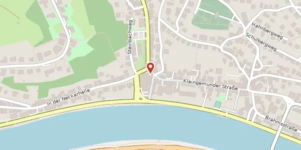 Karte der Umgebung von Kleingemünder Straße 2, 69118 Heidelberg