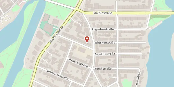Karte der Umgebung von Kalandstraße 17, 23564 Lübeck