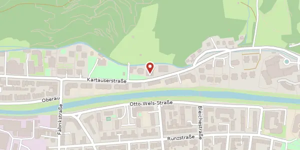 Karte der Umgebung von Kartäuserstraße 61a, 79104 Freiburg im Breisgau