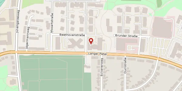Karte der Umgebung von Beethovenstraße 2, 25524 Itzehoe