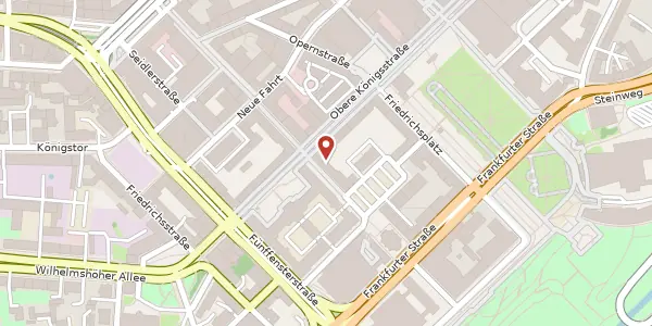 Karte der Umgebung von Wilhelmsstraße 27, 34117 Kassel