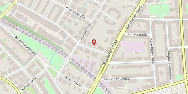 Karte der Umgebung von Wilhelm-Sammet-Straße 8, 04129 Leipzig