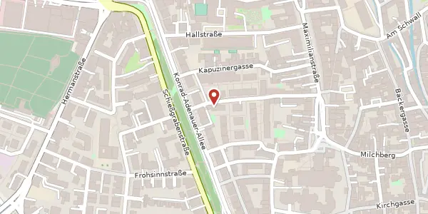 Karte der Umgebung von Armenhausgasse 17 a, 86150 Augsburg