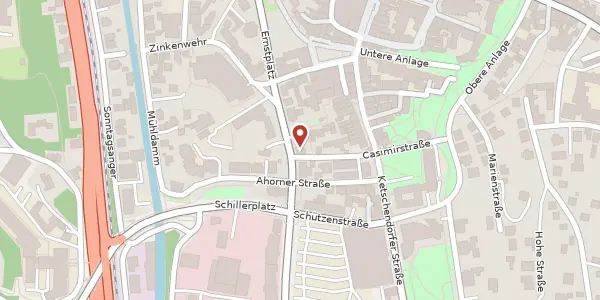 Karte der Umgebung von Goethestr. 11, 96450 Coburg
