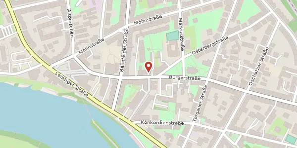 Karte der Umgebung von Bürgerstraße 52, 01127 Dresden