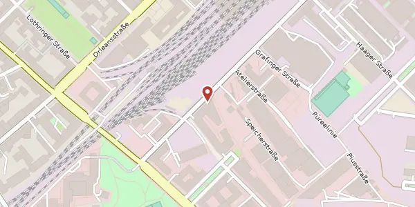 Karte der Umgebung von Friedenstr. 10, 81671 München