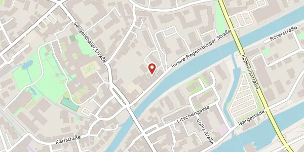 Karte der Umgebung von Innere Regensburgerstr 4, 84034 Landshut