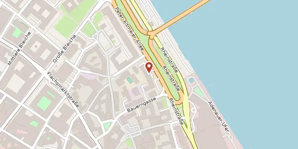 Karte der Umgebung von Rheinstraße 105, 55116 Mainz