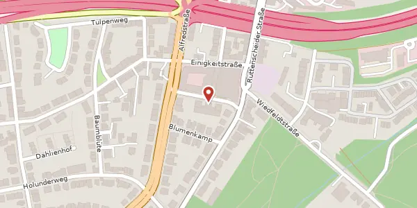 Karte der Umgebung von Am Alfredusbad 5, 45133 Essen