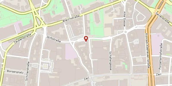 Karte der Umgebung von Stephanstr. 13, 60313 Frankfurt