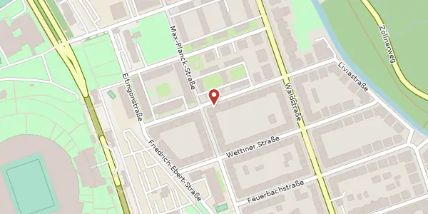 Karte der Umgebung von Christianstraße 21, 04105 Leipzig