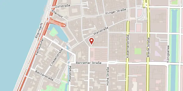 Karte der Umgebung von Carlsplatz 24, 40213 Düsseldorf