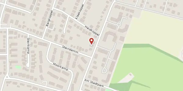 Karte der Umgebung von Falkenbergstraße 171, 22844 Norderstedt