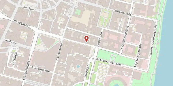 Karte der Umgebung von Clemensstraße 8, 56068 Koblenz
