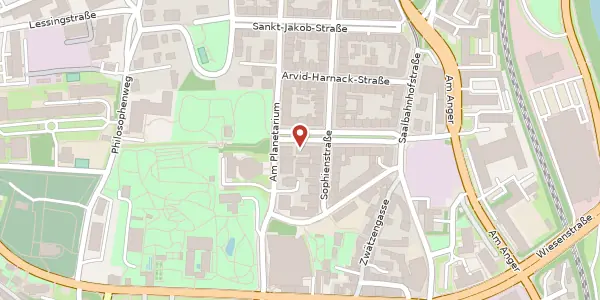 Karte der Umgebung von Käthe-Kollwitz-Straße 17, 07743 Jena