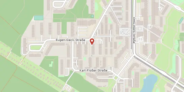 Karte der Umgebung von Eugen-Geck-Straße 5 e, 76189 Karlsruhe