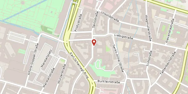 Karte der Umgebung von Seitzstr. 8 e, 80538 München