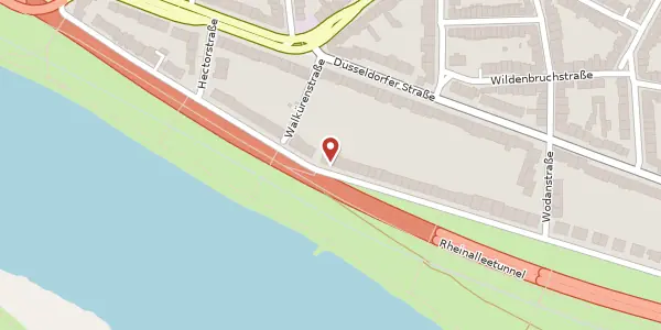 Karte der Umgebung von Rheinallee 119, 40545 Düsseldorf