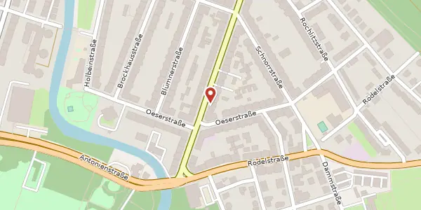 Karte der Umgebung von Könneritzstraße 93, 04229 Leipzig