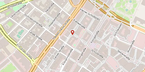 Karte der Umgebung von Calwer Straße 11, 70173 Stuttgart