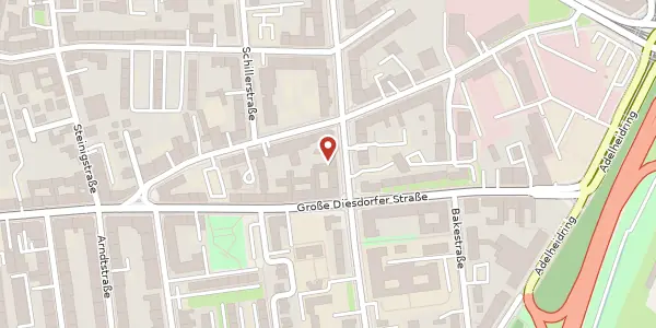 Karte der Umgebung von Gerhart-Hauptmann-Str. 32, 39108 Magdeburg