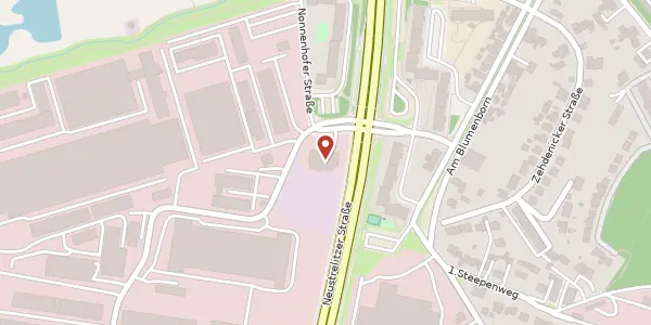 Karte der Umgebung von Neustrelitzer Straße 70A, 17033 Neubrandenburg