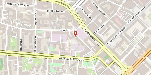 Karte der Umgebung von Friedrichsstraße 14, 34117 Kassel