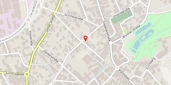 Karte der Umgebung von König-Wilhelm-Straße 16, 88471 Laupheim