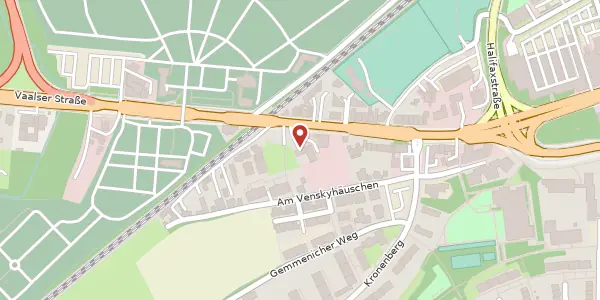Karte der Umgebung von Vaalser Str. 299, 52074 Aachen