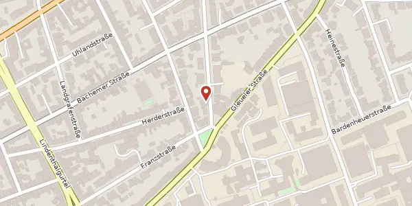 Karte der Umgebung von Lindenburger Allee 17-19, 50931 Köln