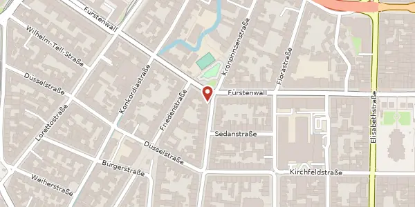 Karte der Umgebung von Kronprinzenstr. 49, 40217 Düsseldorf