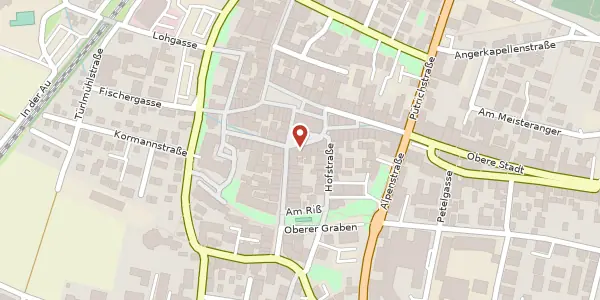 Karte der Umgebung von Kirchplatz 9, 82362 Weilheim