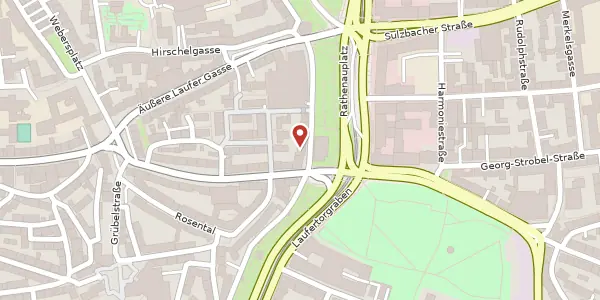 Karte der Umgebung von Laufertormauer 20, 90403 Nürnberg