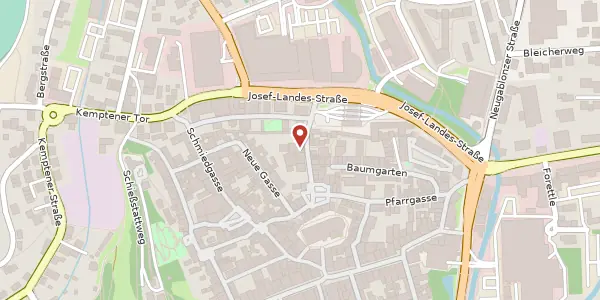Karte der Umgebung von Ledergasse 11, 87600 Kaufbeuren