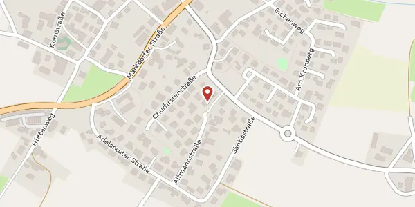 Karte der Umgebung von Altmannstraße 23, 88213 Ravensburg