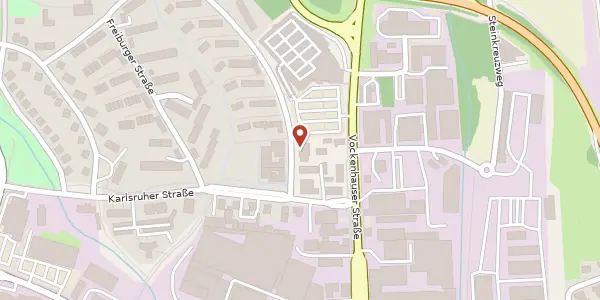 Karte der Umgebung von Konstanzer Straße 6, 78048 Villingen-Schwenningen