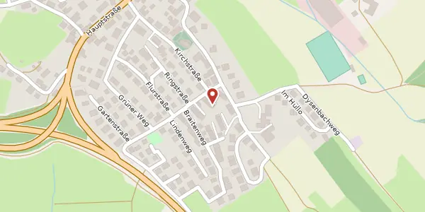 Karte der Umgebung von Rosenweg 12, 88719 Stetten