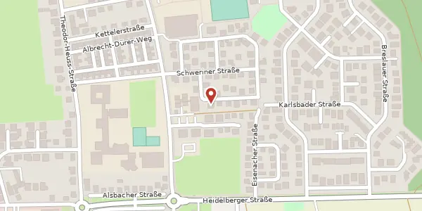 Karte der Umgebung von Potsdamer Straße 8, 64579 Gernsheim