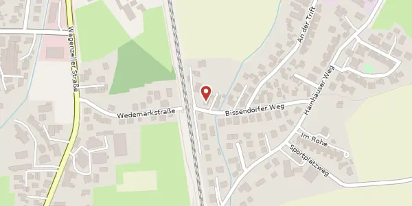 Karte der Umgebung von Bissendorfer Weg 32, 30855 Langenhagen
