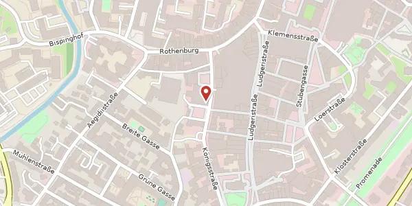 Karte der Umgebung von Kettelerscher Hof/Königsstr. 51-53, 48143 Münster