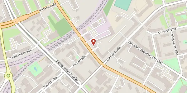 Karte der Umgebung von Zschopauer Straße 107, 09126 Chemnitz