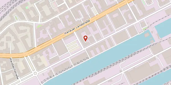 Karte der Umgebung von Hanauer Landstr. 148 a, 60314 Frankfurt